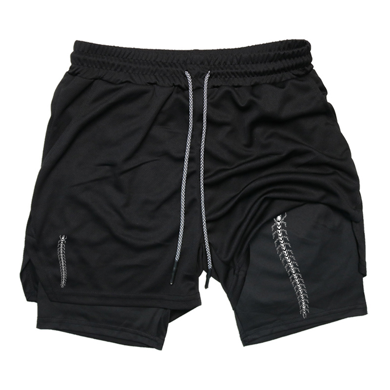 Compression Shorts Athletes - Sport Athletic Activewear 2-in-1 Running Shorts