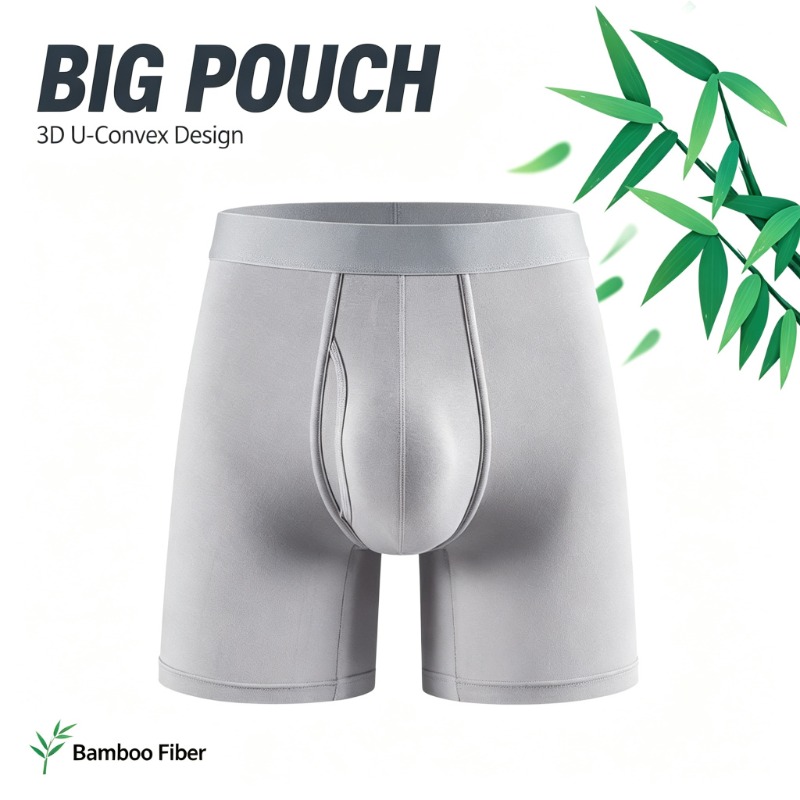 Men Bamboo Fiber Boxer Briefs  - đánh giá và giá Bamboo Fiber Trunk